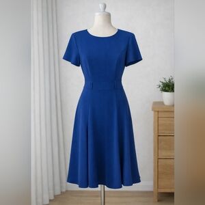 NWT Calvin Klein Cobalt Blue Midi Dress